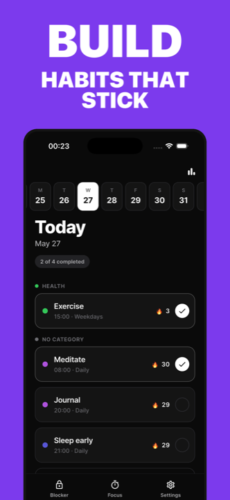 Build habits that stick
